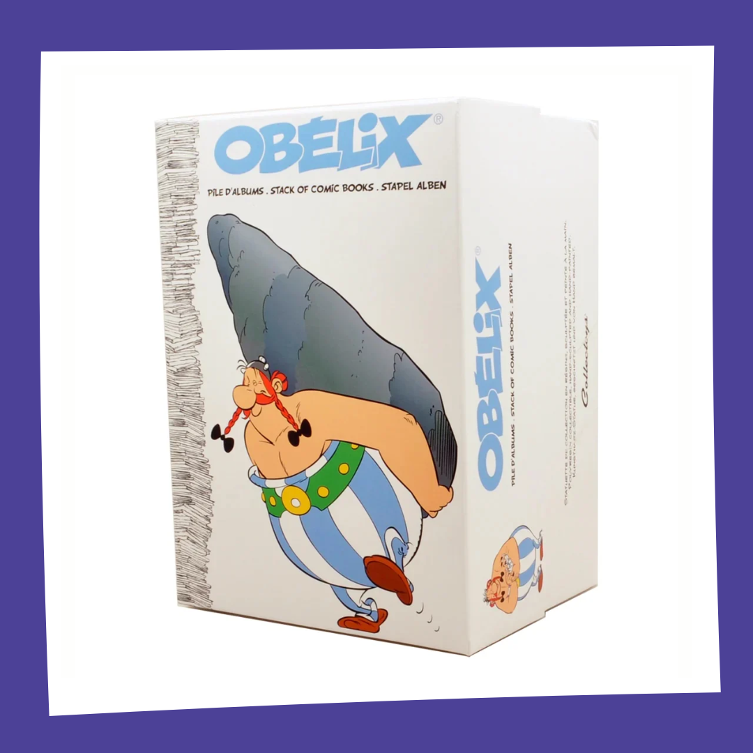 ASTERIX & OBELIX - Obélix portant une pile de BD - Figurine 30cm
