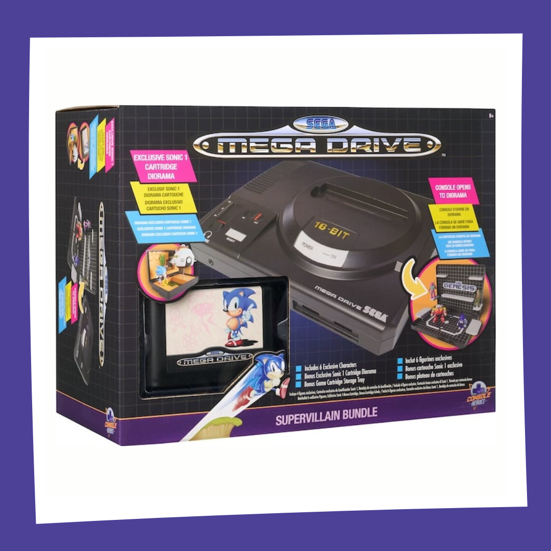 CONSOLE HEROES - Mega Drive Console Boss Sonic 1 - Figurine Diorama