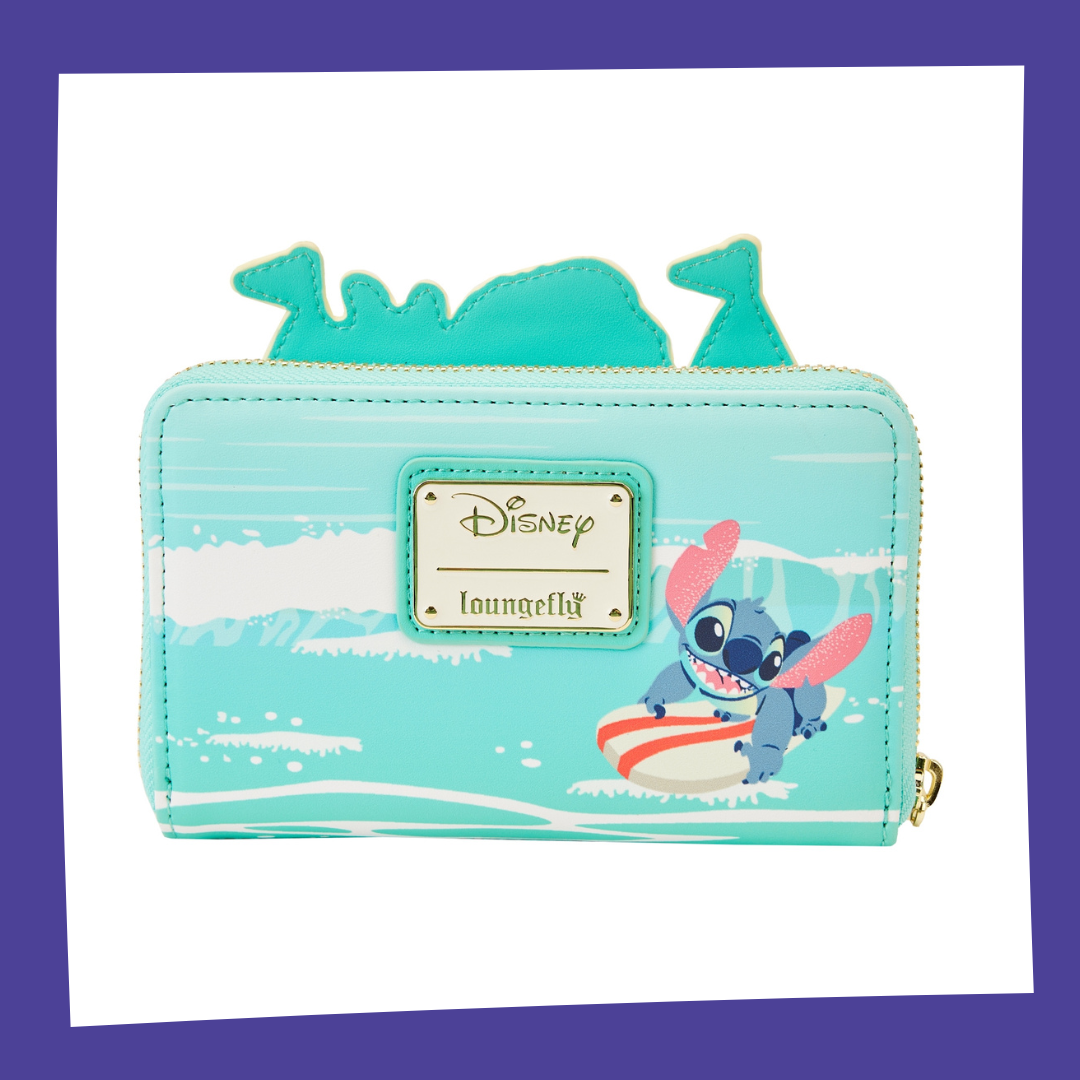 Disney - Stitch Chateau Sable "Plage Surp." - Portefeuille Loungefly