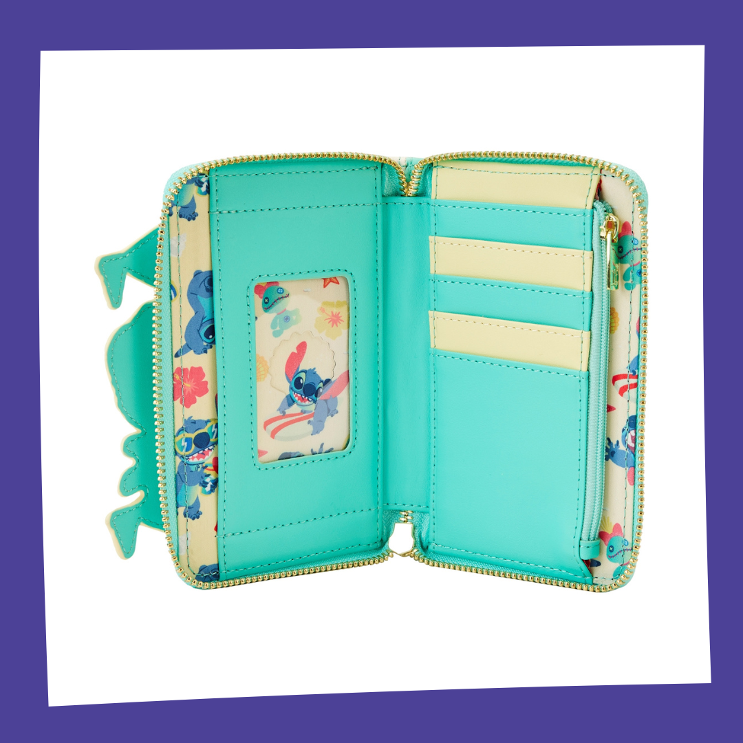 Disney - Stitch Chateau Sable "Plage Surp." - Portefeuille Loungefly