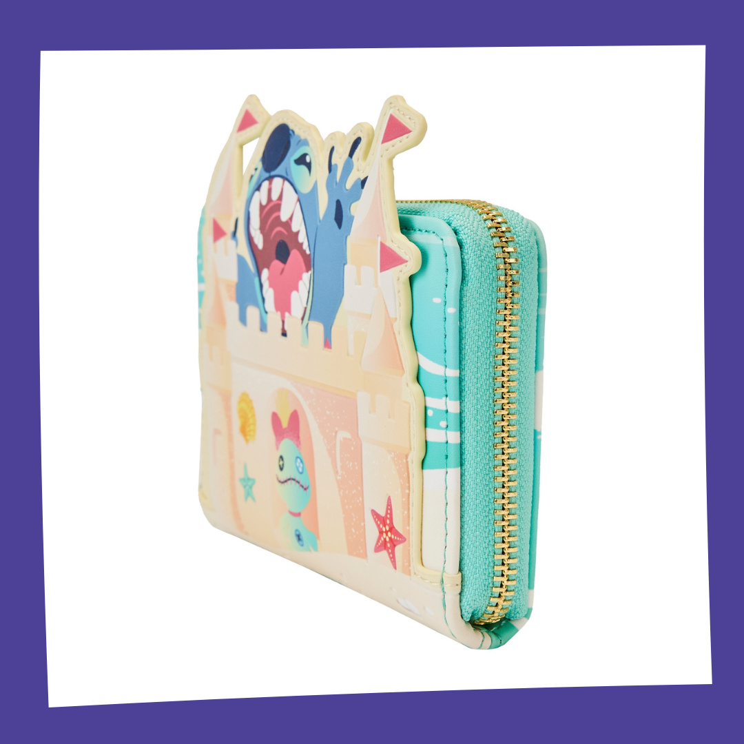 Disney - Stitch Chateau Sable "Plage Surp." - Portefeuille Loungefly