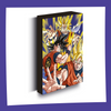 Dragon Ball Z - Goku Evolution 40x30cm - Lampe Murale Décorative