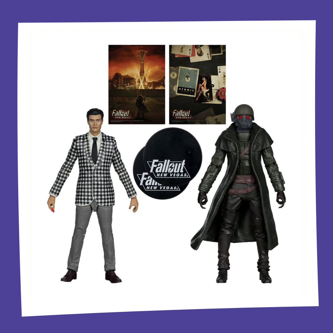 FALLOUT NEW VEGAS - Riot Ranger Armor & Benny - Pack 2 Figurines 18cm