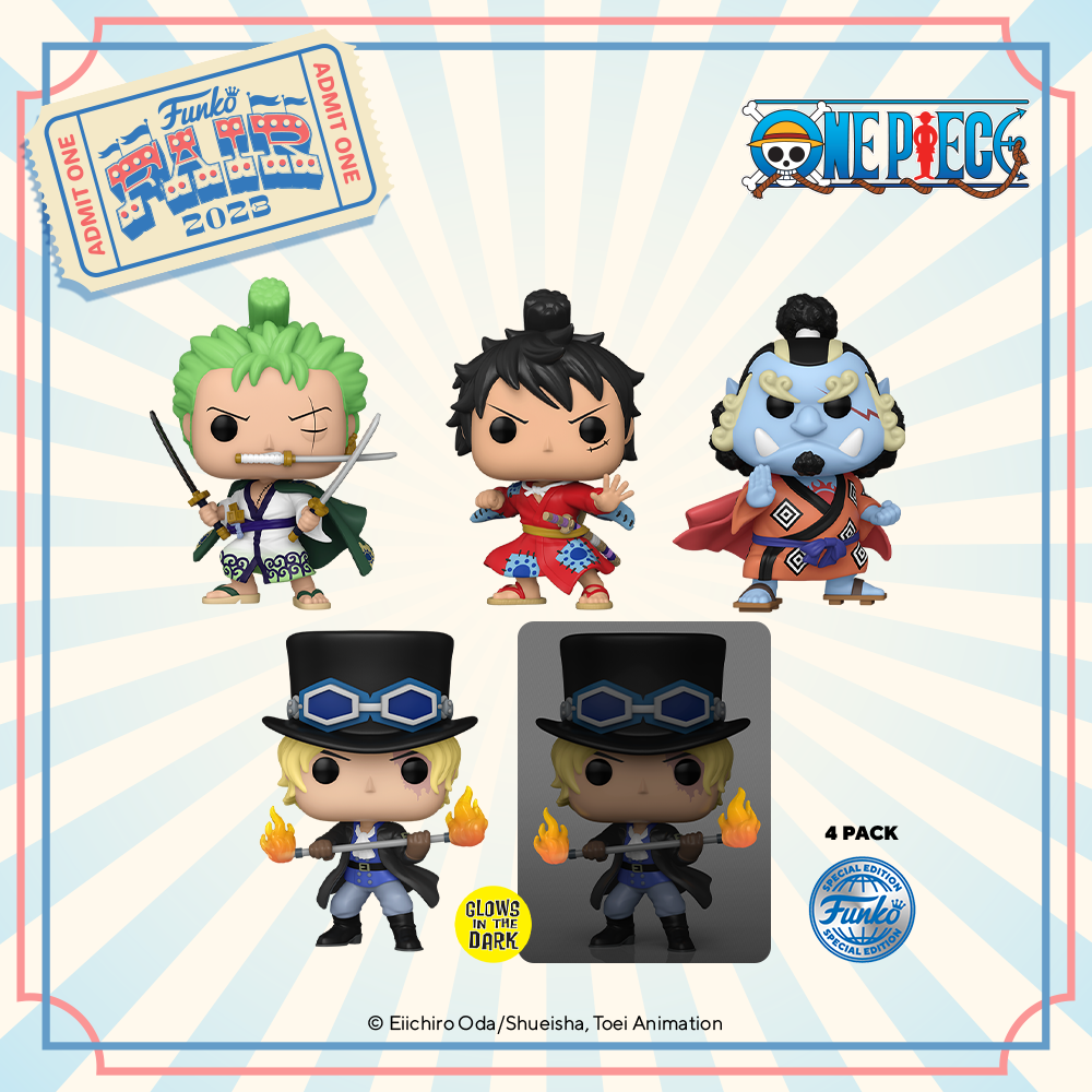 Funko POP! One Piece - Luffytaro / Sabo / Zoro / Jinbe GITD 4-Pack