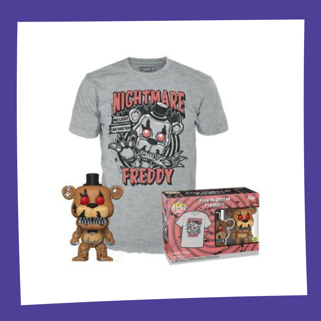 Funko POP! & TEE FNAF: Five Nights At Freddy's - Nightmare Freddy 111 Glow