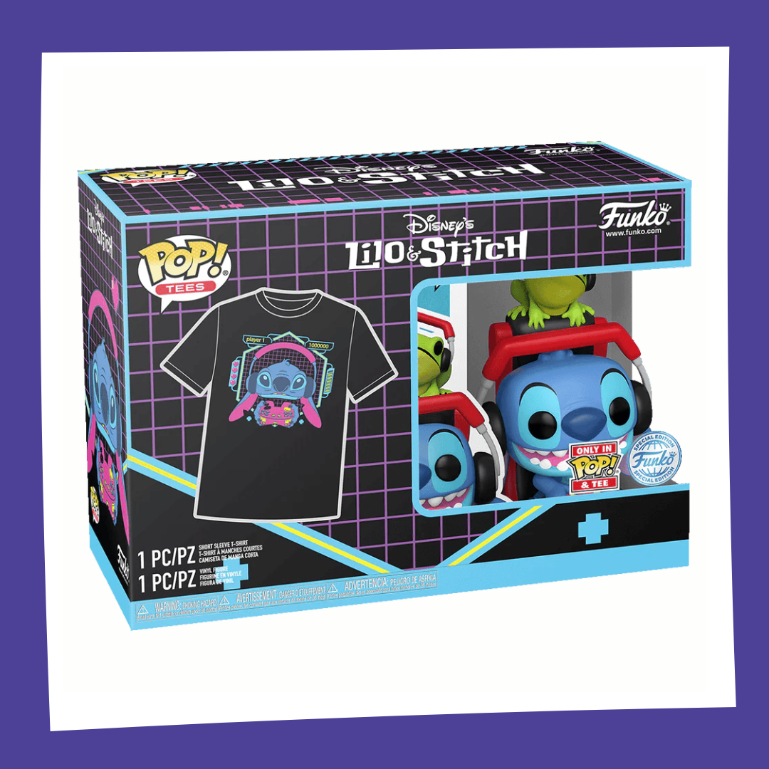 Funko POP! & Tee Disney : Lilo & Stitch - Gamer Stitch & Frog 1564