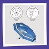 Harry Potter - Serdaigle / Ravenclaw - Parapluie Pliable Cerda 53cm