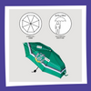 Harry Potter - Serpentard / Slytherin - Parapluie Pliable Cerda 53cm