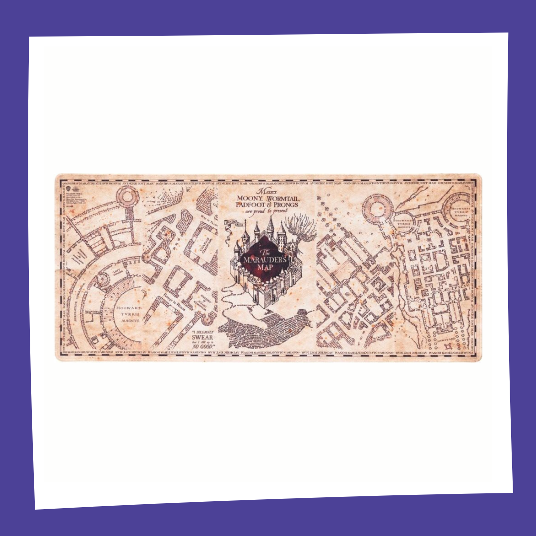 HARRY POTTER - Carte du Maraudeur - Tapis de bureau XL
