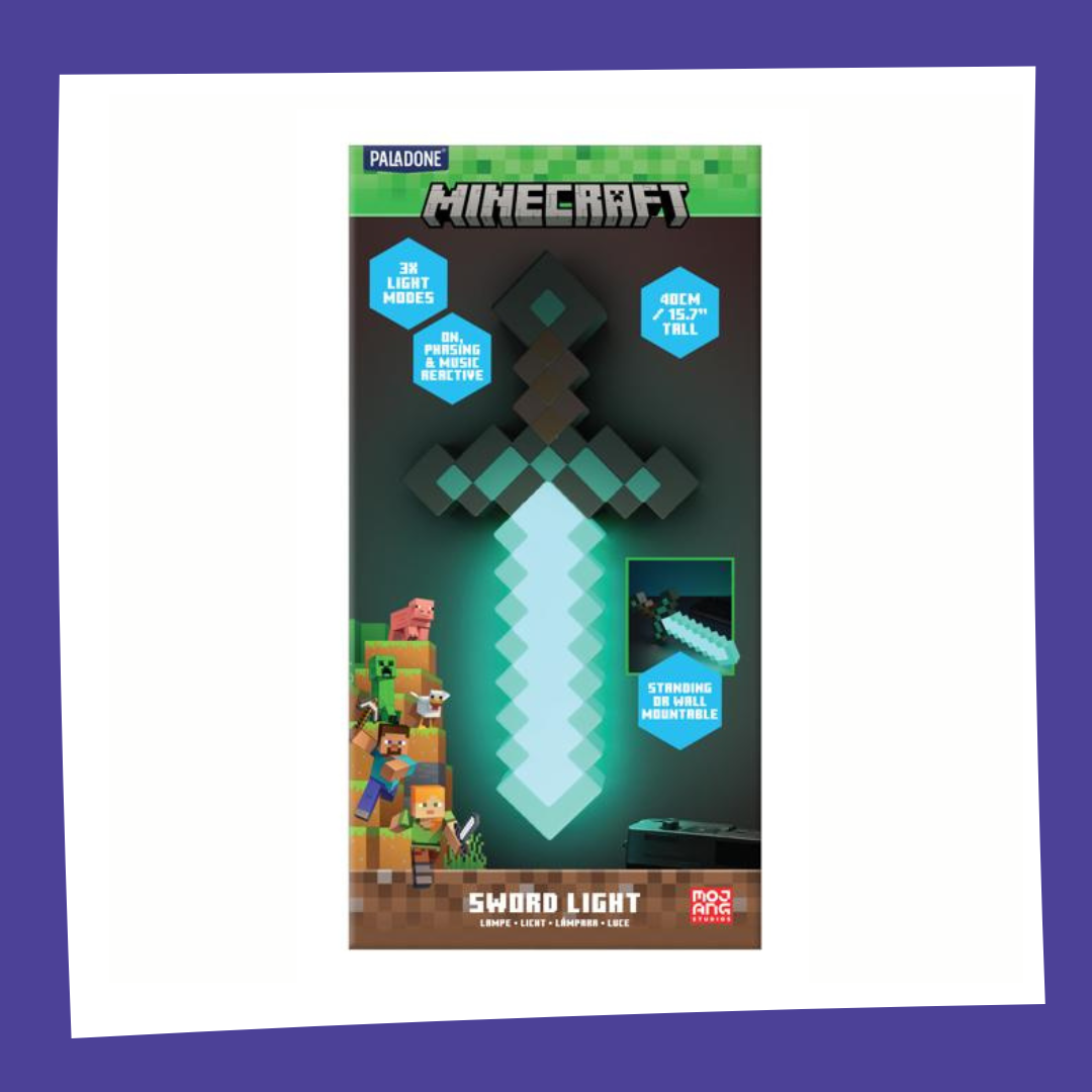 MINECRAFT - Epée en Diamant - Lampe 40cm