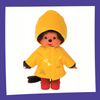 Kiki Ciré Jaune - Peluche Monchhichi - Bandai Red