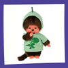 Kiki Dinosaure - Peluche Monchhichi - Bandai Red