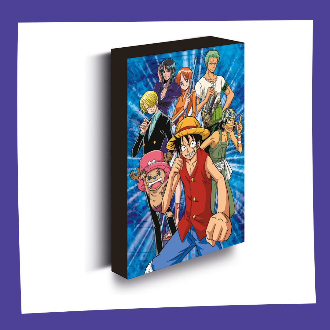 One Piece - Luffy with Friends 40x30cm - Canvas Lumineux Pyramid