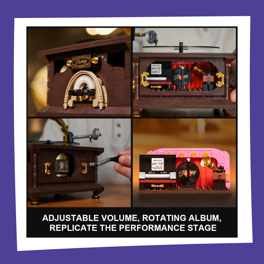 PANTASY - Retro Gramophone - Bloc de Construction