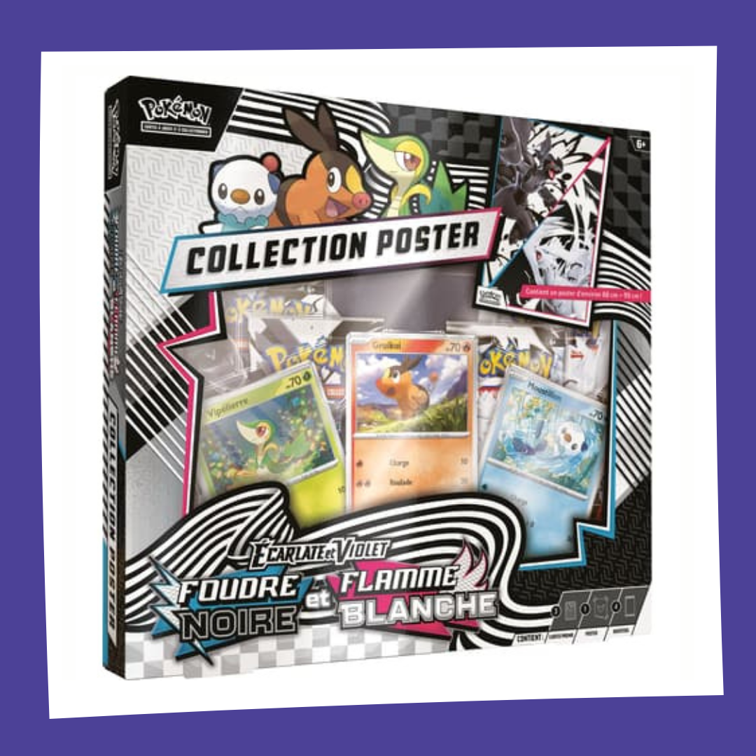 POKEMON - EV 10.5 Coffret Poster Flamme Blanche et Foudre Noir - FR