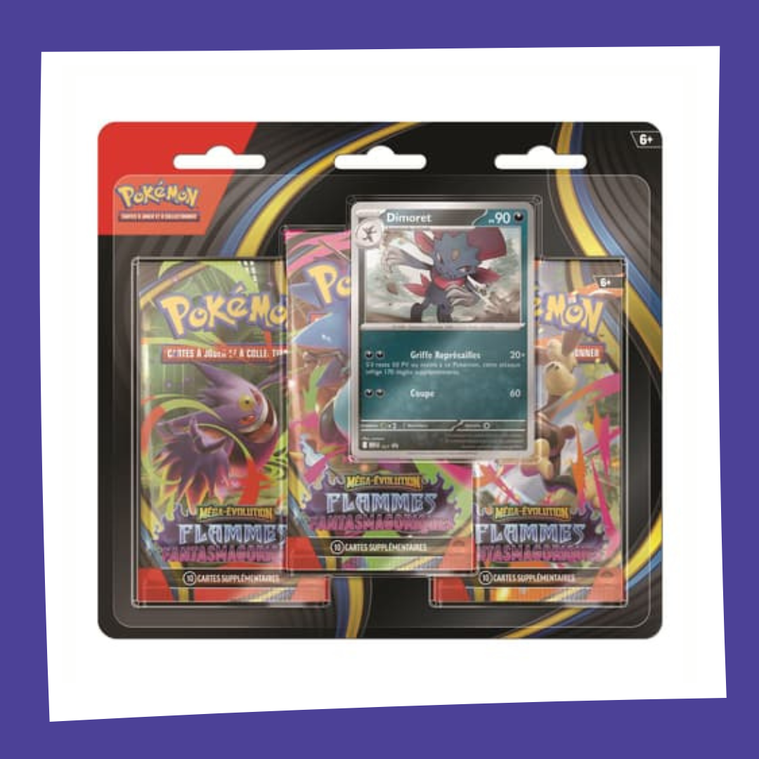 POKEMON - ME02 Flammes Fantasmagoriques Tripack 3bs - FR