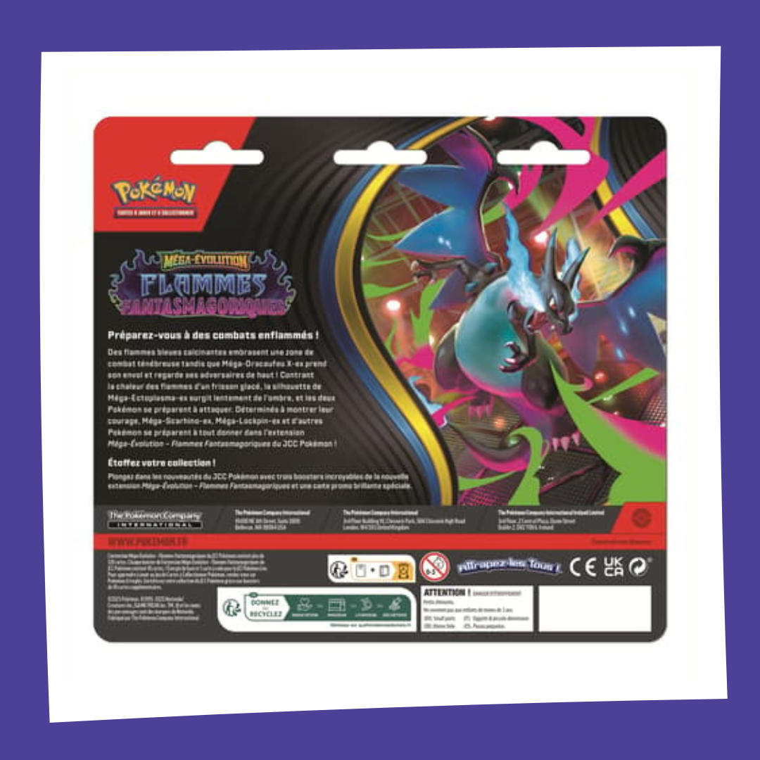 POKEMON - ME02 Flammes Fantasmagoriques Tripack 3bs - FR