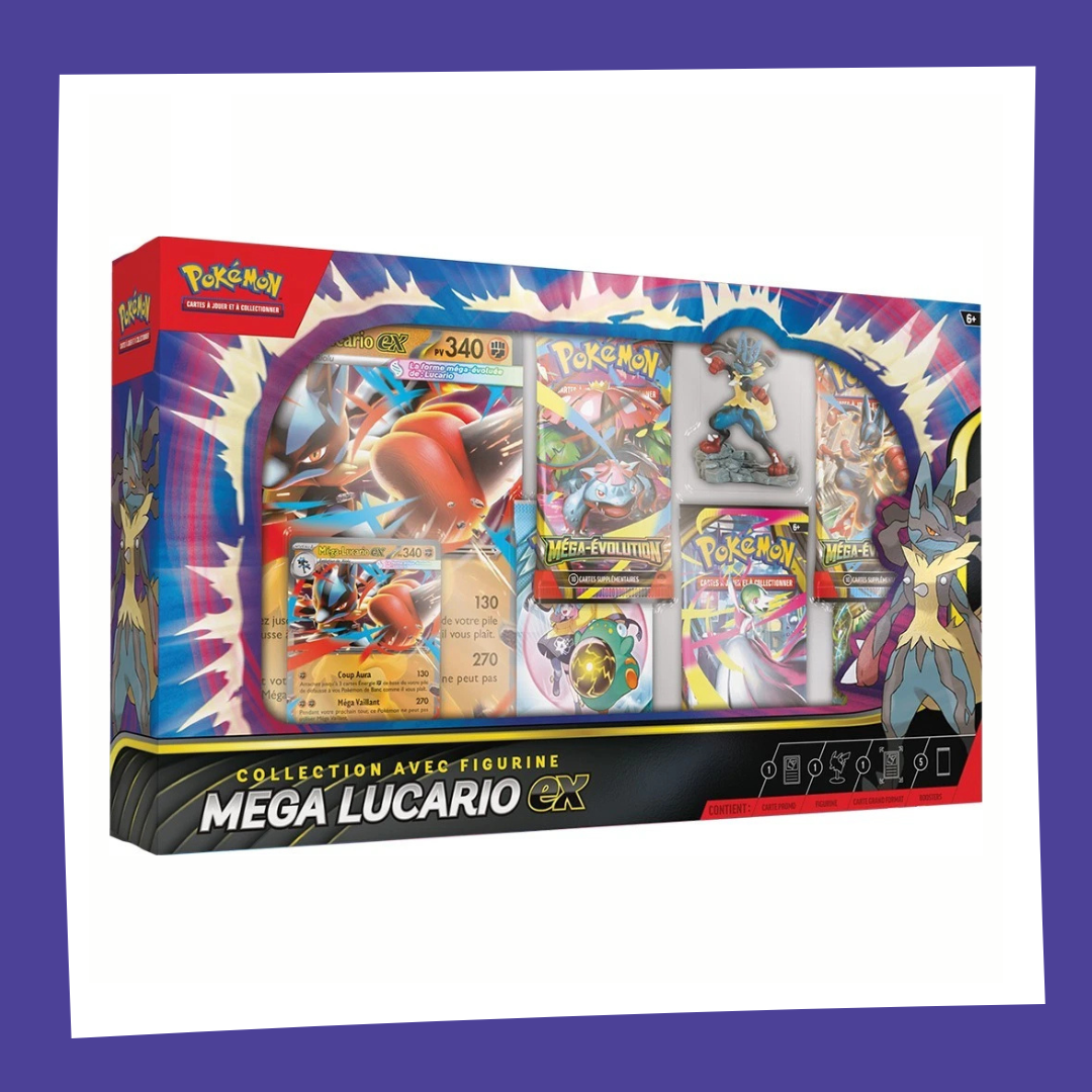 POKEMON - Coffret Premium figurine Pokémon Méga-Lucario - FR