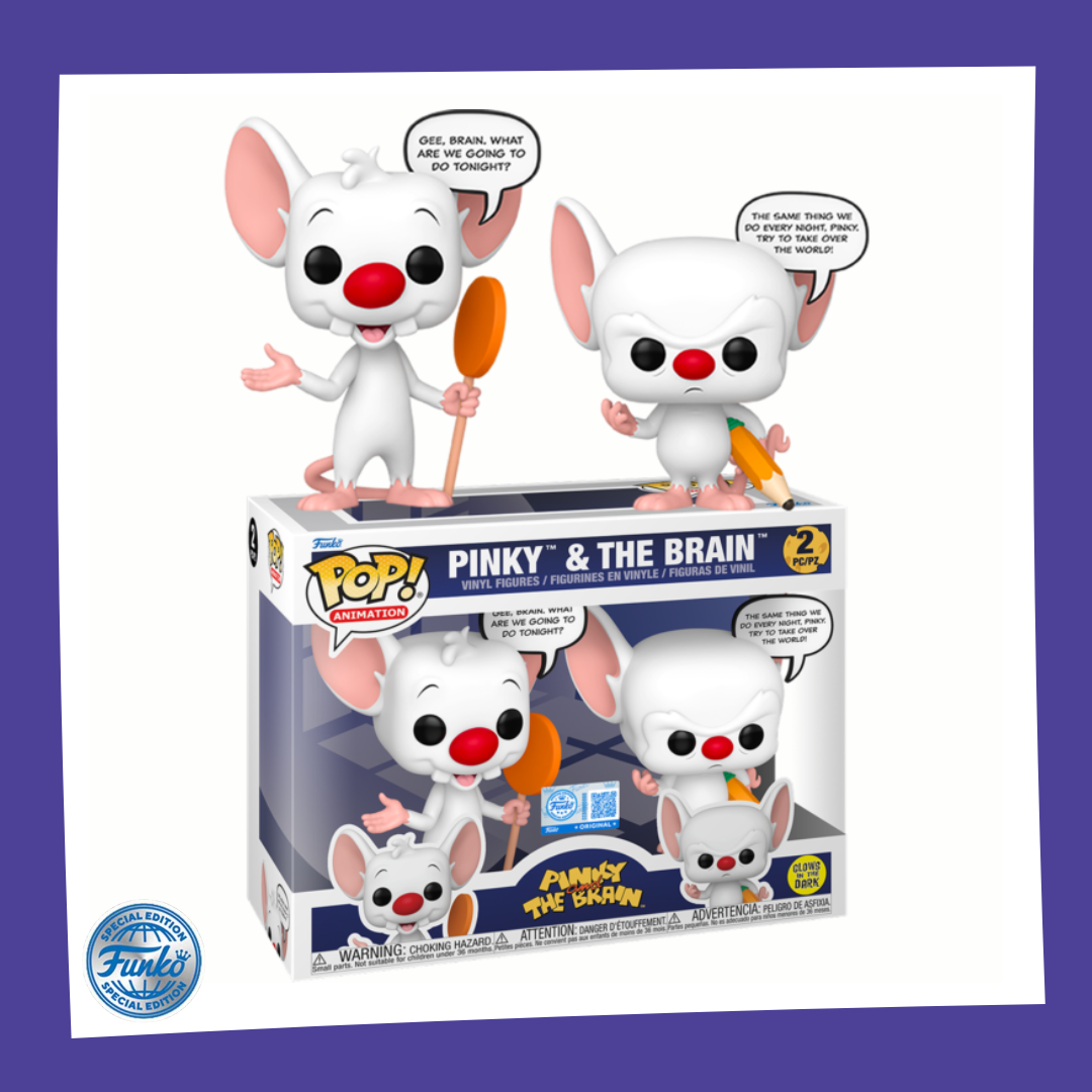 Funko POP! Pinky & The Brain - Pinky & The Brain 2-Pack Glow in the Dark