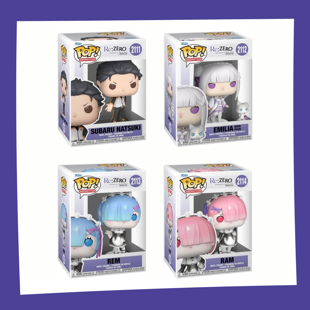 Funko POP! Re:Zero - Bundle x4 POP! (Chase Possible)