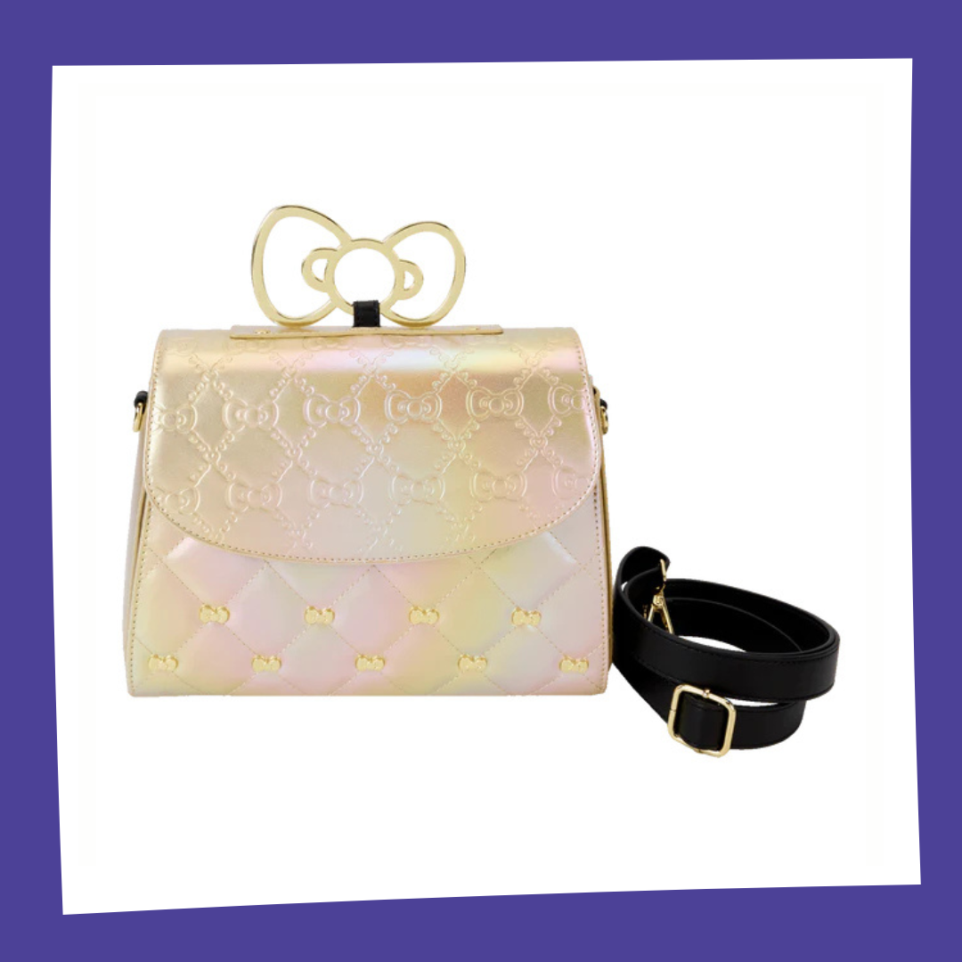 HELLO KITTY - 50ème Anniversaire - Sac bandoulière Doré Loungefly