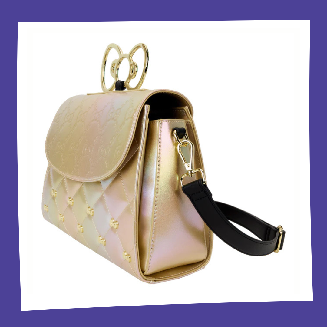 HELLO KITTY - 50ème Anniversaire - Sac bandoulière Doré Loungefly