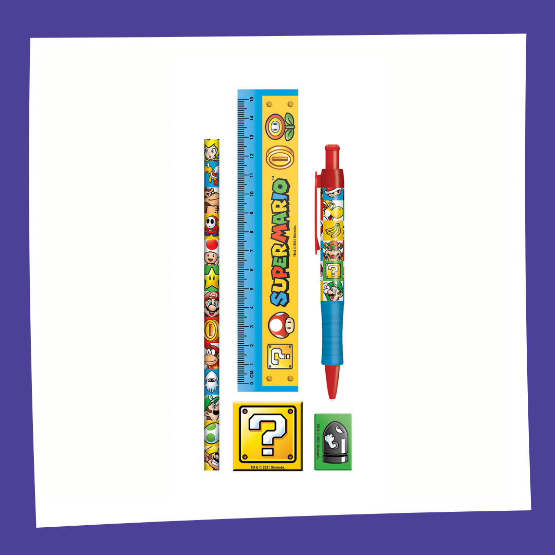 SUPER MARIO - Colour Block - Set papeterie