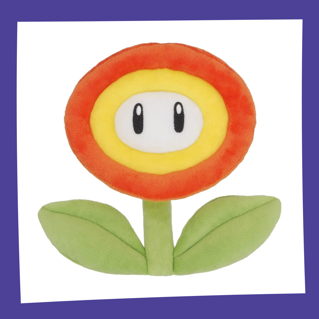 SUPER MARIO - Fleur de Feu - Peluche 18cm - Nintendo