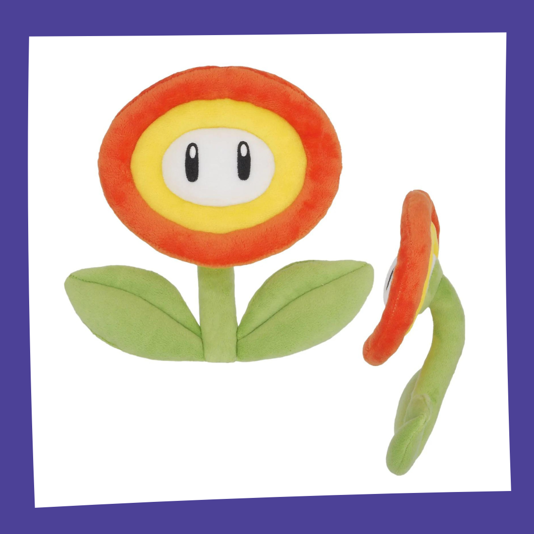 SUPER MARIO - Fleur de Feu - Peluche 18cm - Nintendo