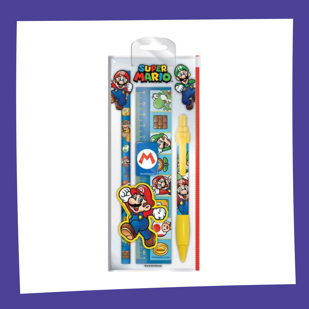 SUPER MARIO - Personnages - Set papeterie