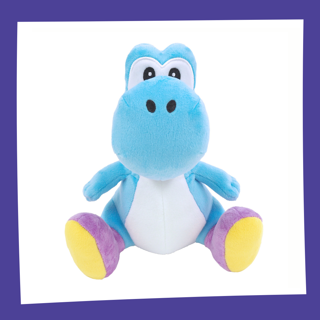 SUPER MARIO Yoshi Bleu Ciel Peluche 20cm Funky Merch