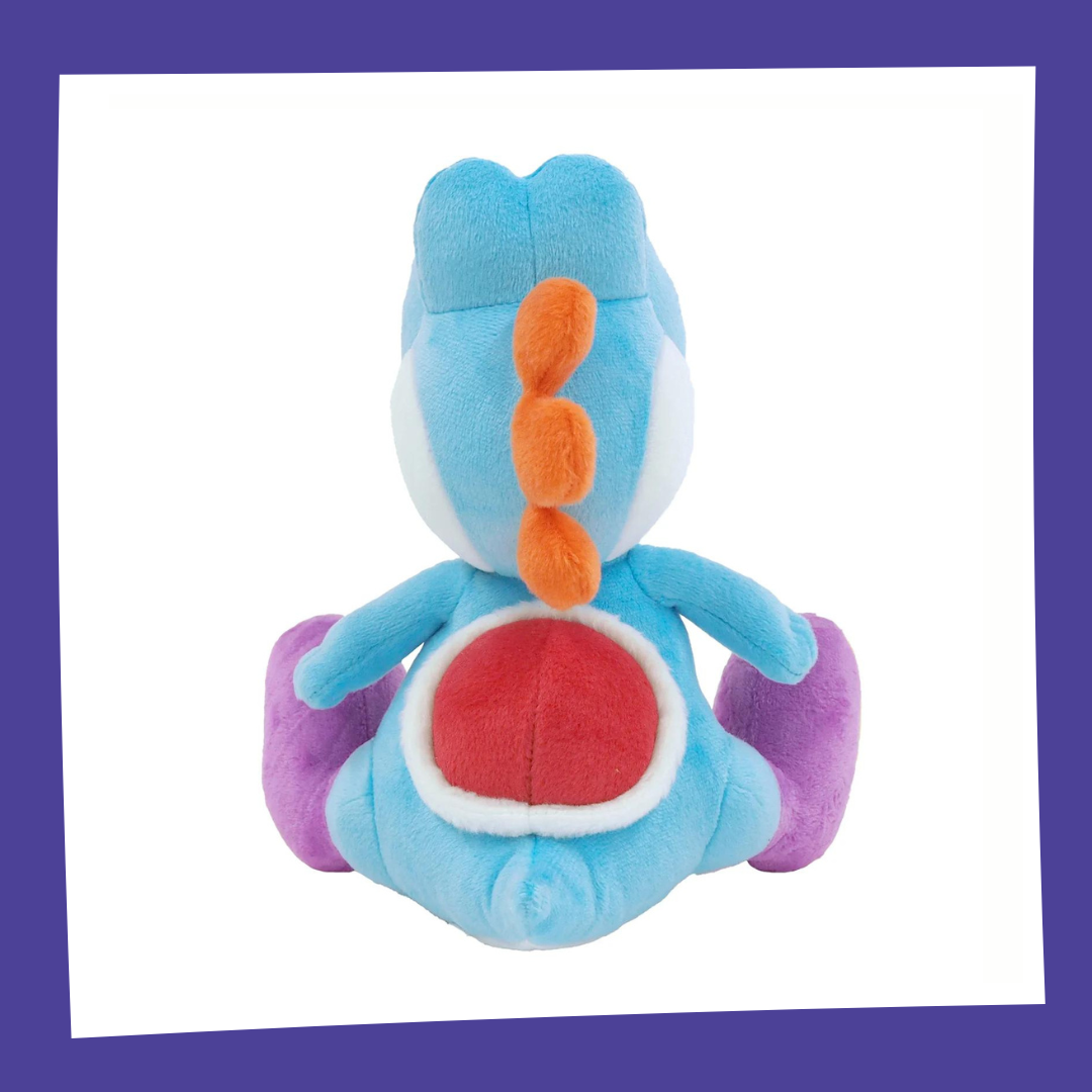 SUPER MARIO - Yoshi Bleu Ciel - Peluche 20cm