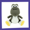 SUPER MARIO - Yoshi Noir - Peluche 20cm