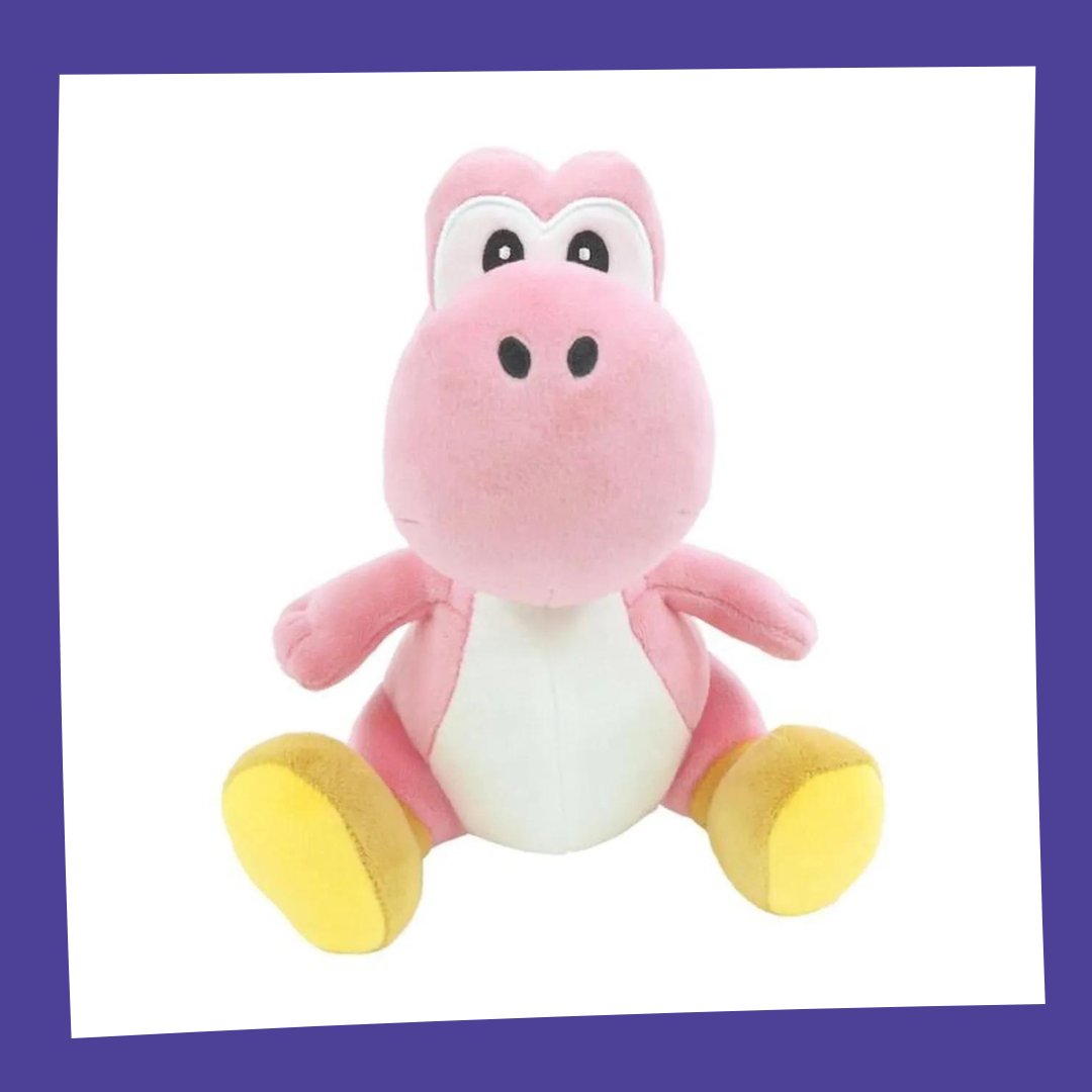 SUPER MARIO - Yoshi Rose - Peluche 20cm - Nintendo