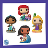 Funko POP! Disney Princesss - Ariel Jasmine Rapunzel Moana Glow 4-Pack