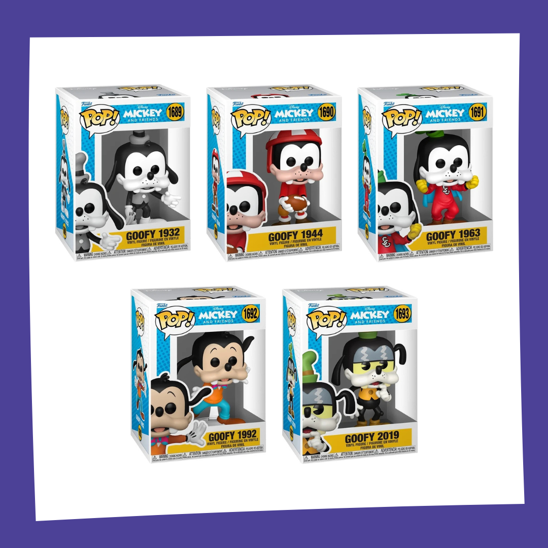 Funko POP! Disney : Dingo à Travers Les Âges - Bundle x5 POP!