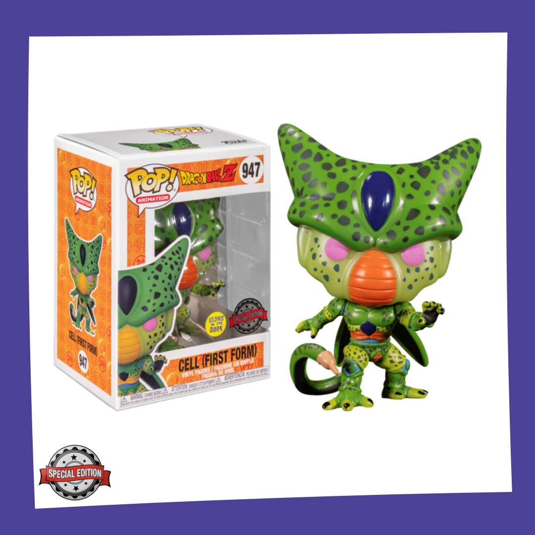 Funko POP! Dragon Ball Z - Cell First Form Glow in the Dark 947 – Funky
