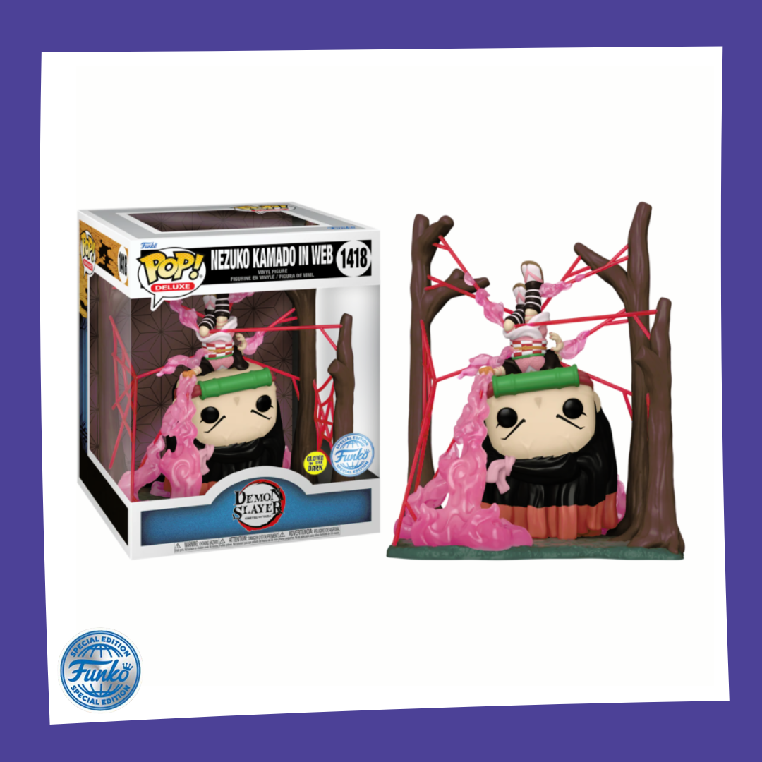 Funko POP! Demon Slayer - Nezuko Kamado in Web Glow 1418 Deluxe