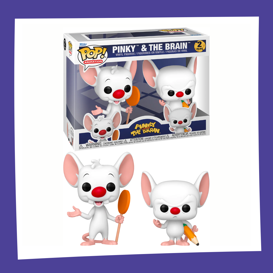 Funko POP! Pinky & The Brain - Pinky & The Brain 2-Pack Glow in the Dark