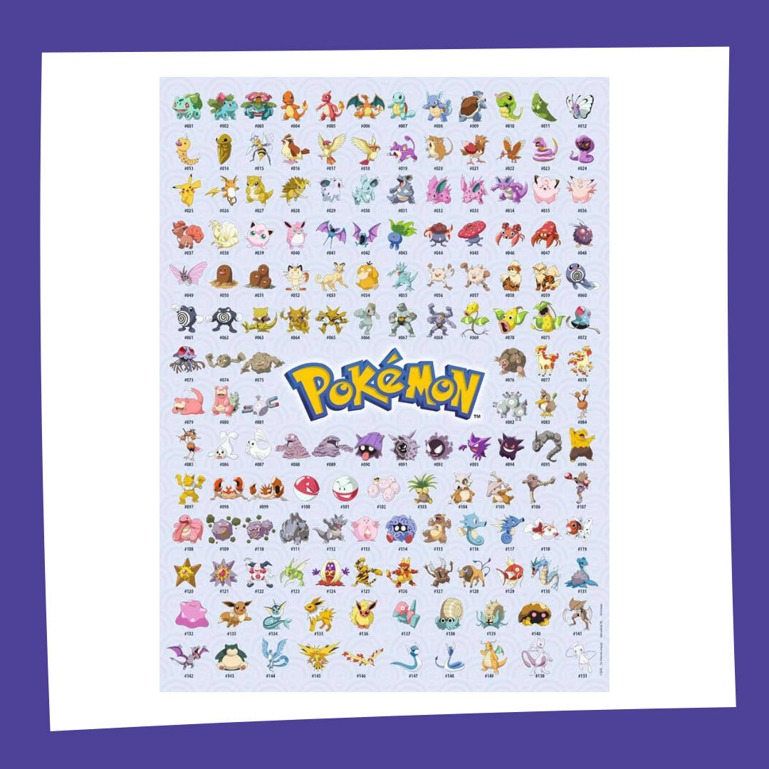 Pokémon - Pokedex Première Génération - Ravensburger - Puzzle 500P
