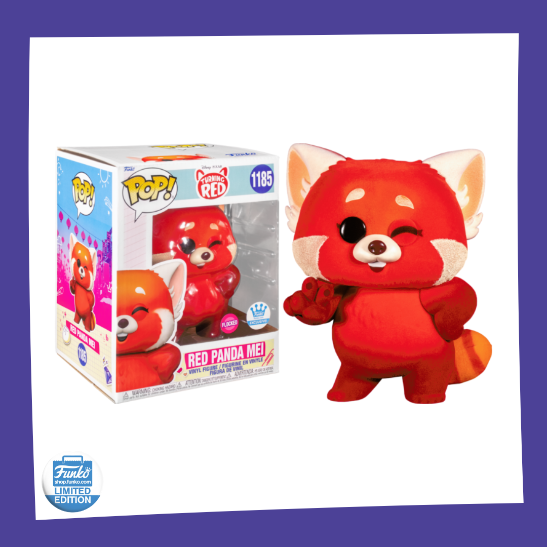 Funko POP! Turning Red - Red Panda Mei Flocked 6" Super Sized 1185