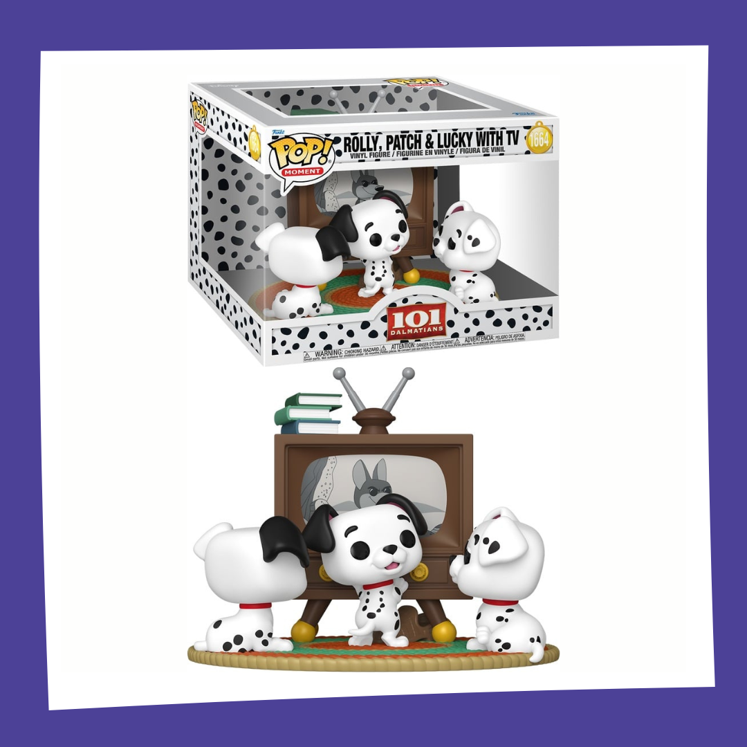 Funko POP! Disney : Les 101 Dalmatiens - Rolly, Patch, Lucky & TV 1664