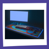 Charger l&#39;image dans la galerie, Sonic The Hedgehog - Jeu Vidéo - Tapis de bureau XXL avec Lumière LED (90x40cm)