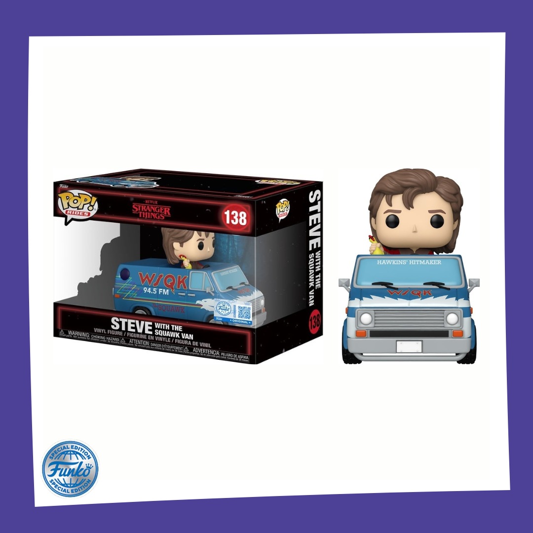 Funko POP! Stranger Things : Saison 5 - Steve & Squawk Van 138 Rides