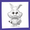 Funko POP! Disney : Sketched - White Rabbit 1650