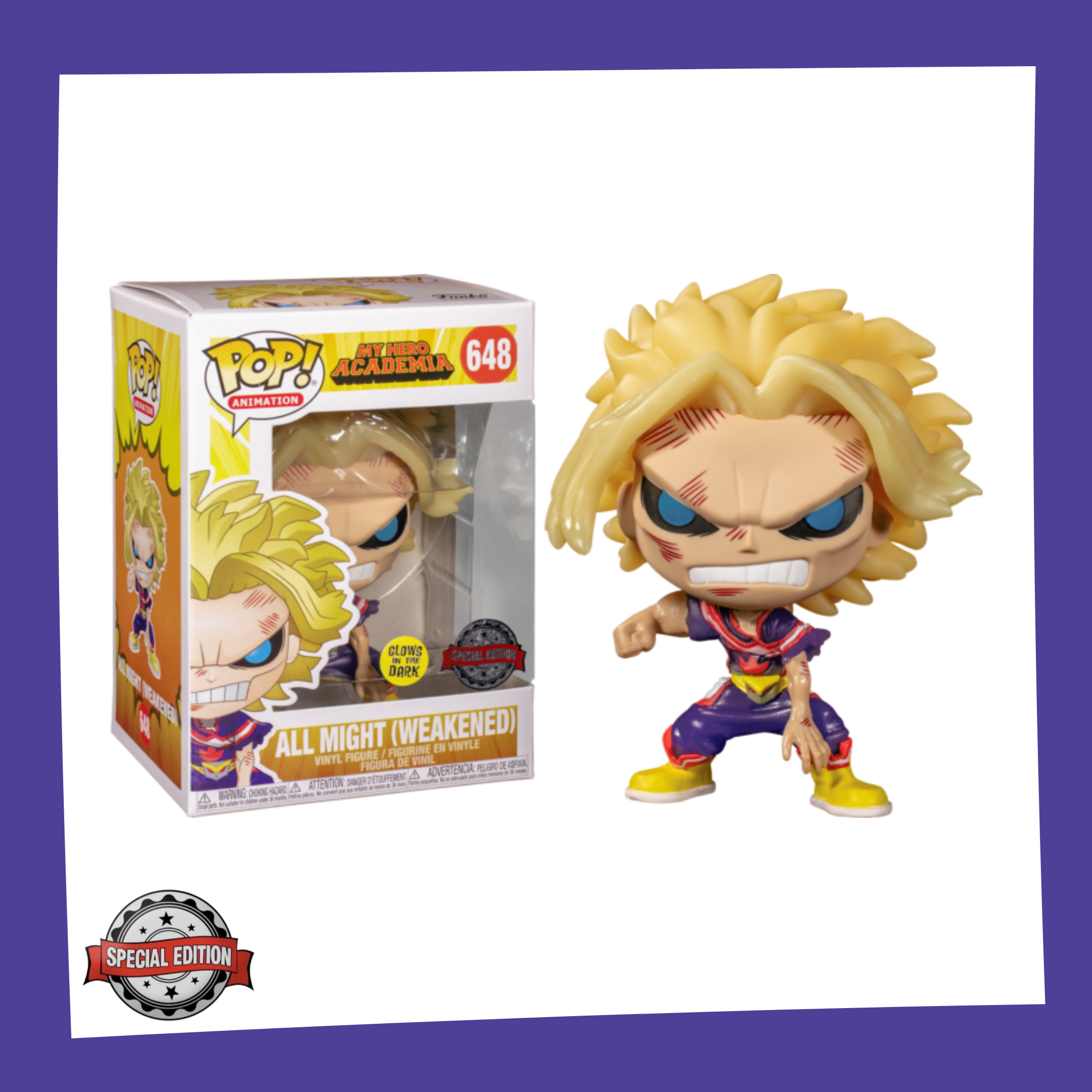 Funko POP! My Hero Academia - All Might Weakened Glow in the Dark 648