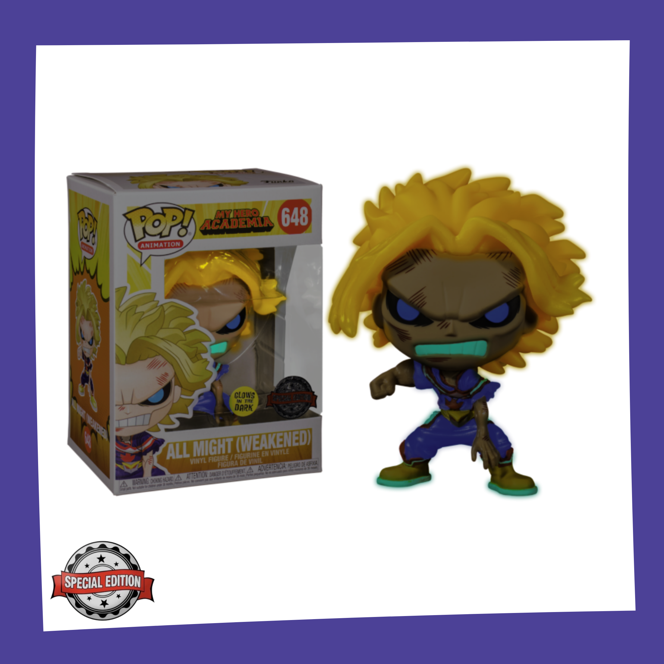 Funko POP! My Hero Academia - All Might Weakened Glow in the Dark 648