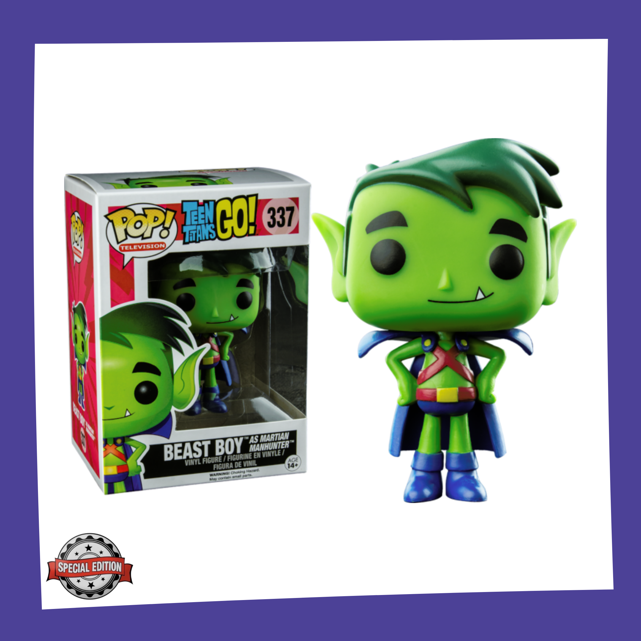 Funko POP! Teen Titans Go - Beast Boy as Martian Manhunter 337
