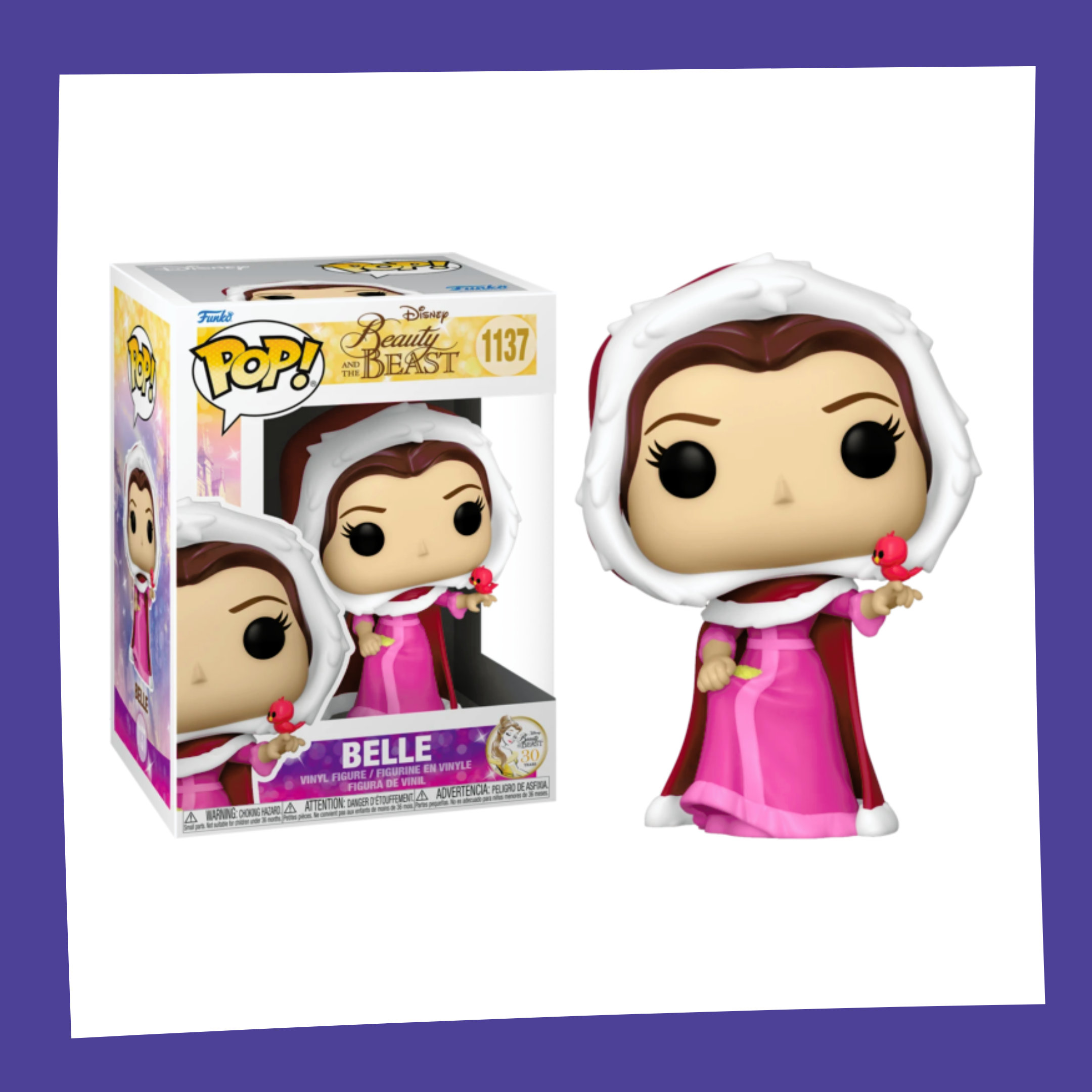 Funko POP! Beauty and the Beast Disney Belle Winter Cloak 1137 - Funky Merch