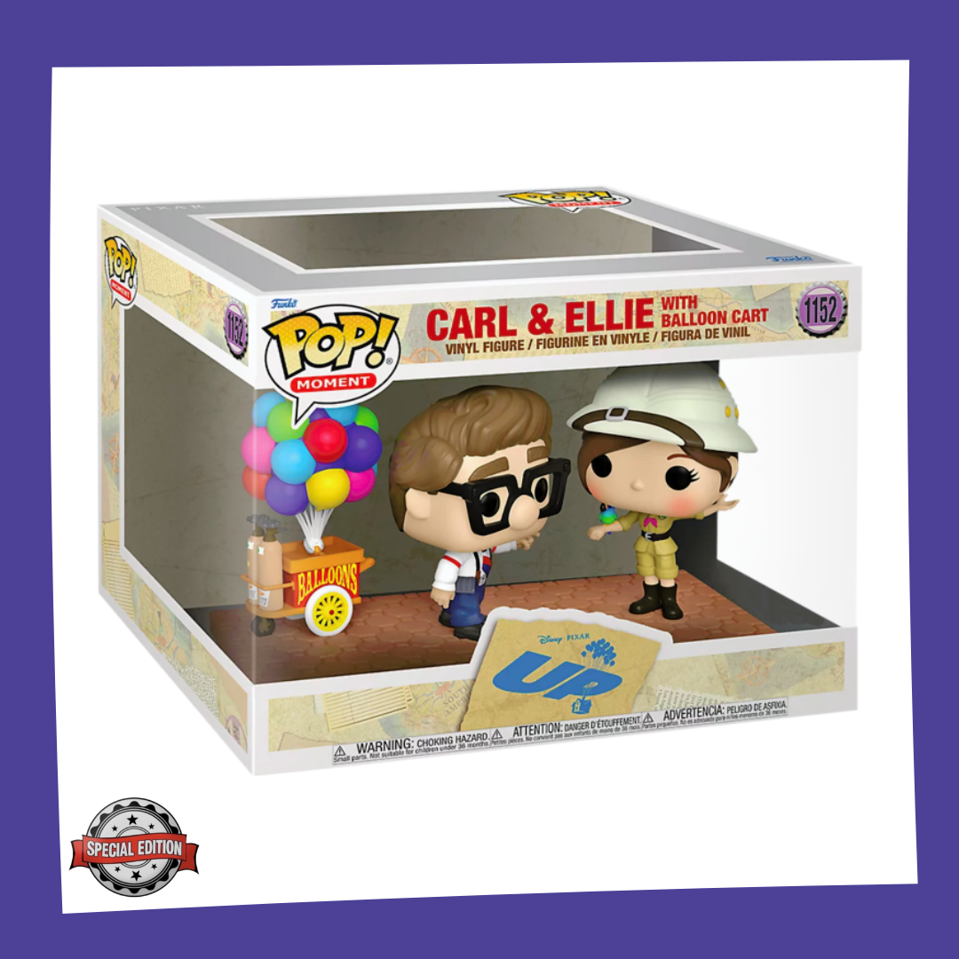Funko POP! Up - Carl & Ellie with Balloon Cart 1152 Movie Moment